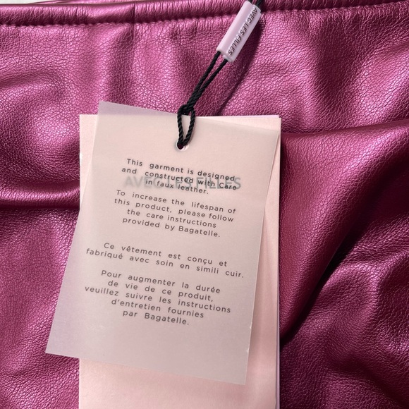 Vintage leather mini skirt - Picture 4 of 4